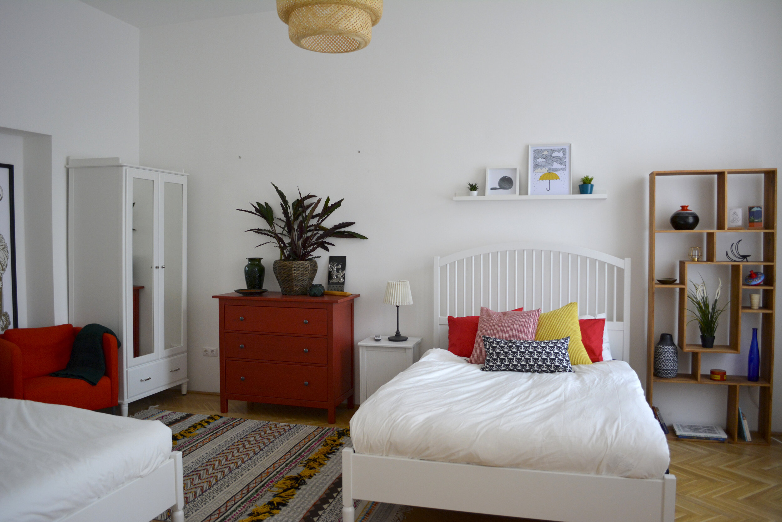  2nd bedroom of the apartment I decorated in Budapest 