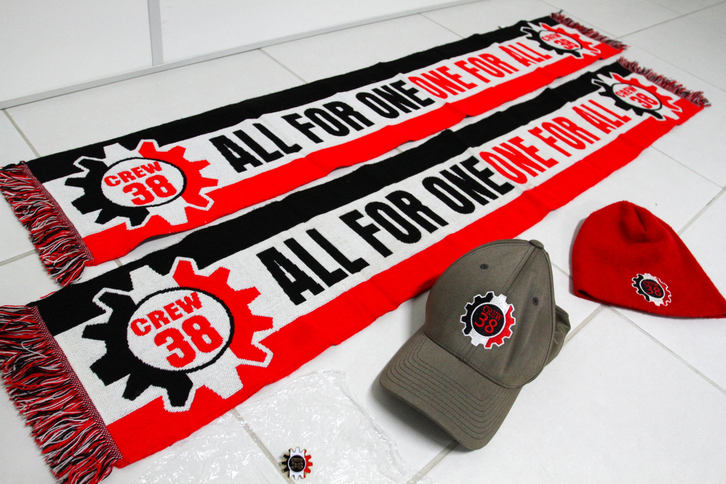    Items seized from a neo-Nazi group who call themselves Crew 38 are displayed in Florianopolis, Santa Catarina state, Brazil April 24, 2023. REUTERS/Cristiano Estrela   