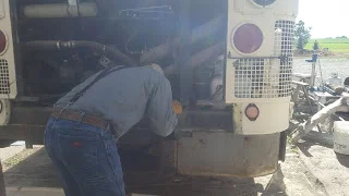 Digging around in the rear...of the bus