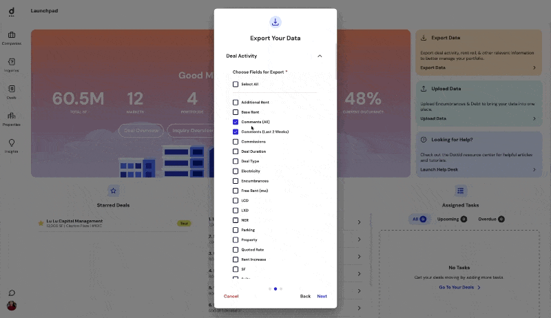 Export Comment Updates