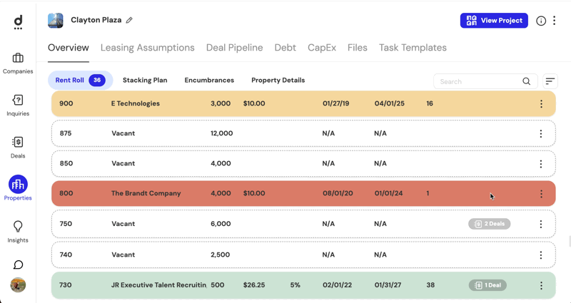 Track Tenant Holdovers, Export Improvements, and Intuitive Suite Selection