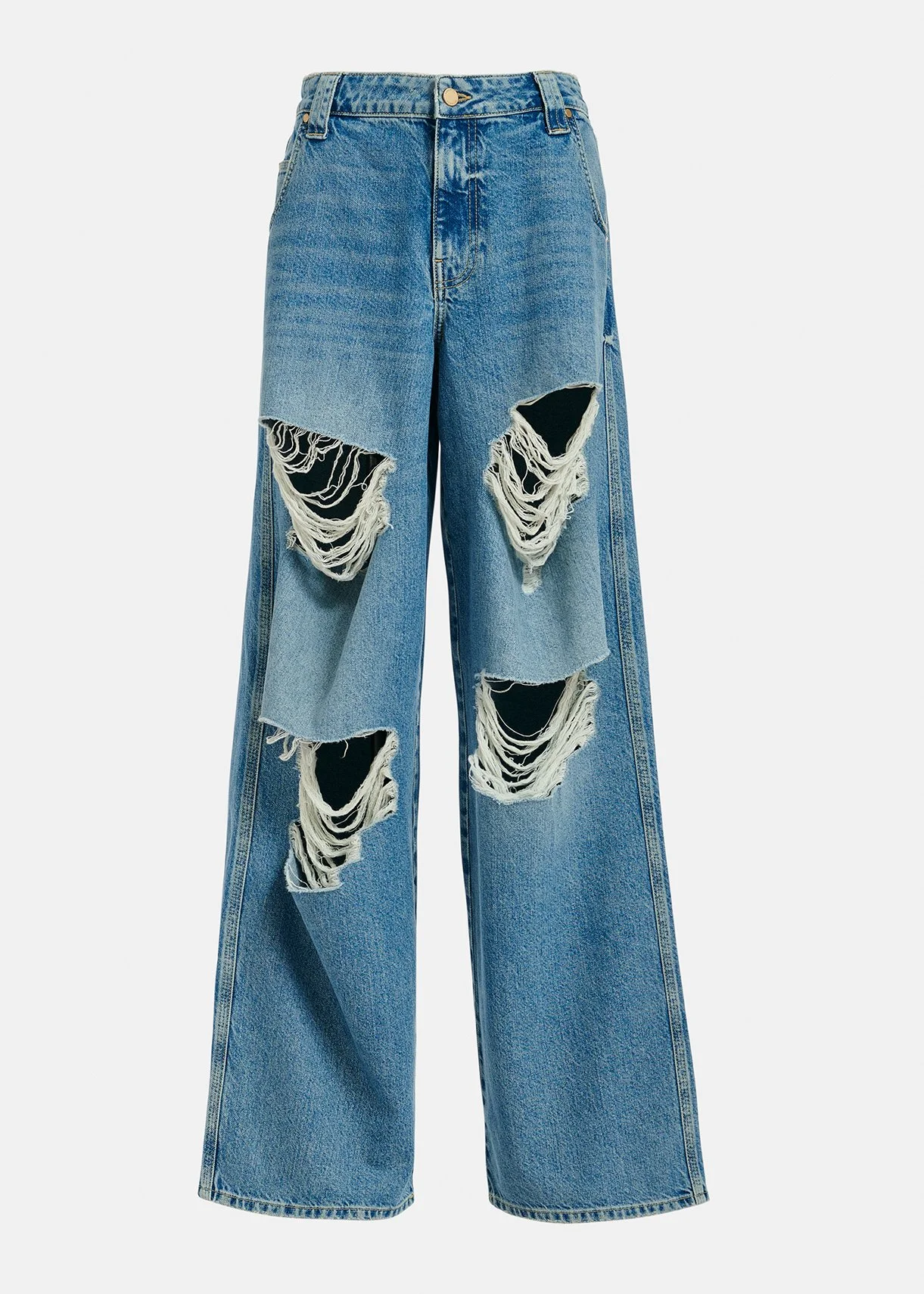 Essentiel Antwerp - Fasting Wide Leg Ripped Jeans