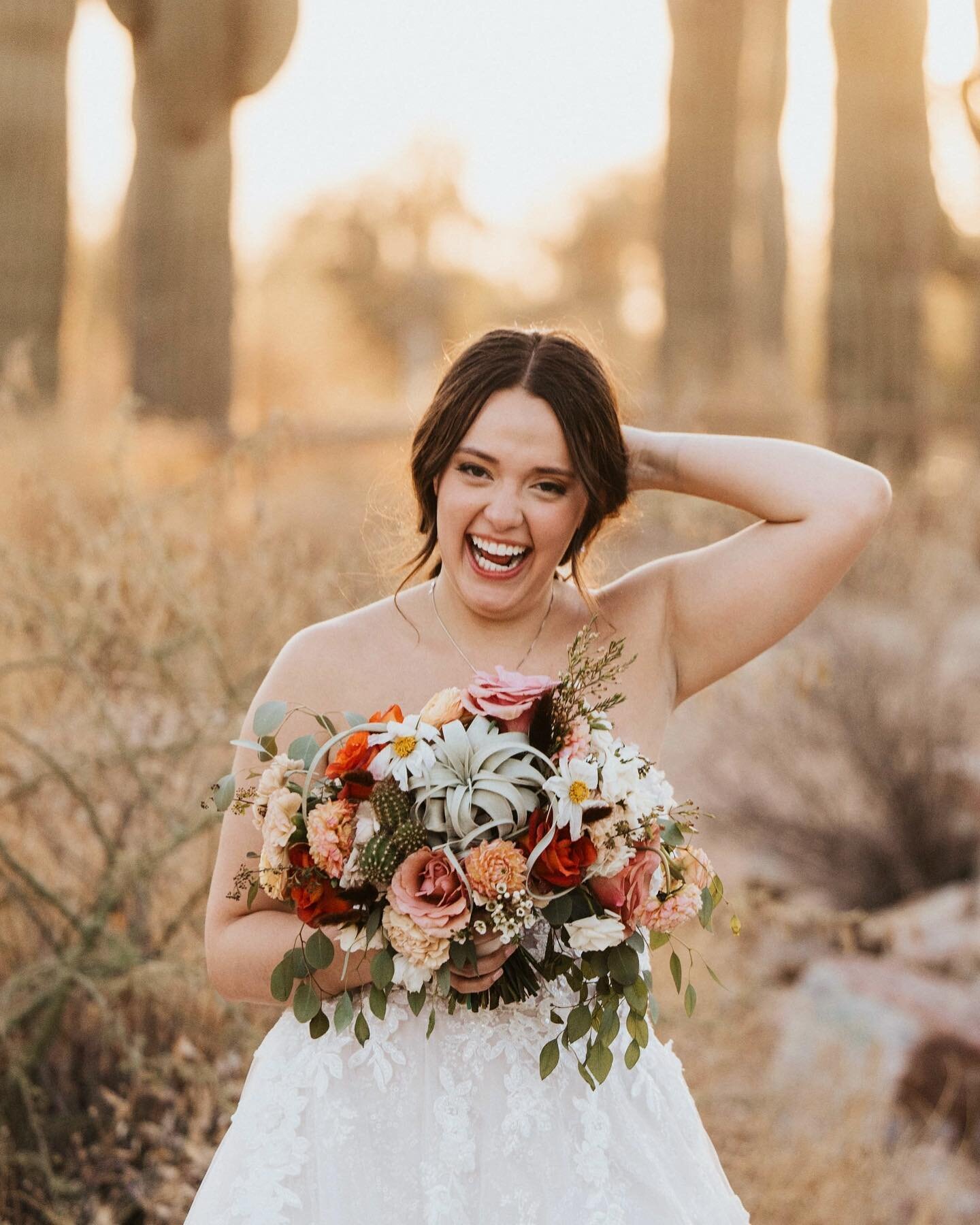 the very definition of a cool desert bride