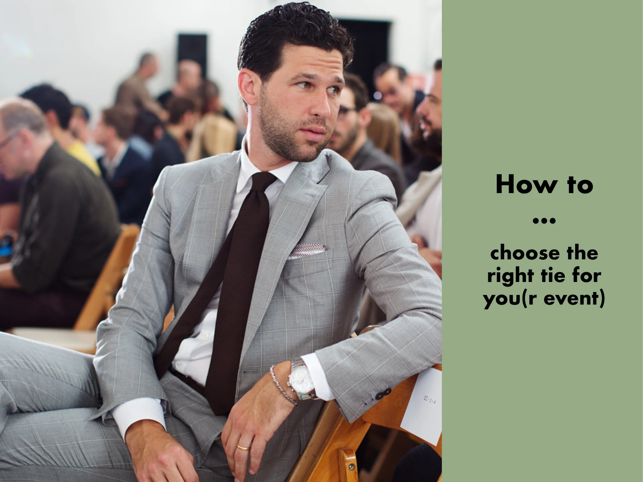 Zo maak je je outfit af met een das.