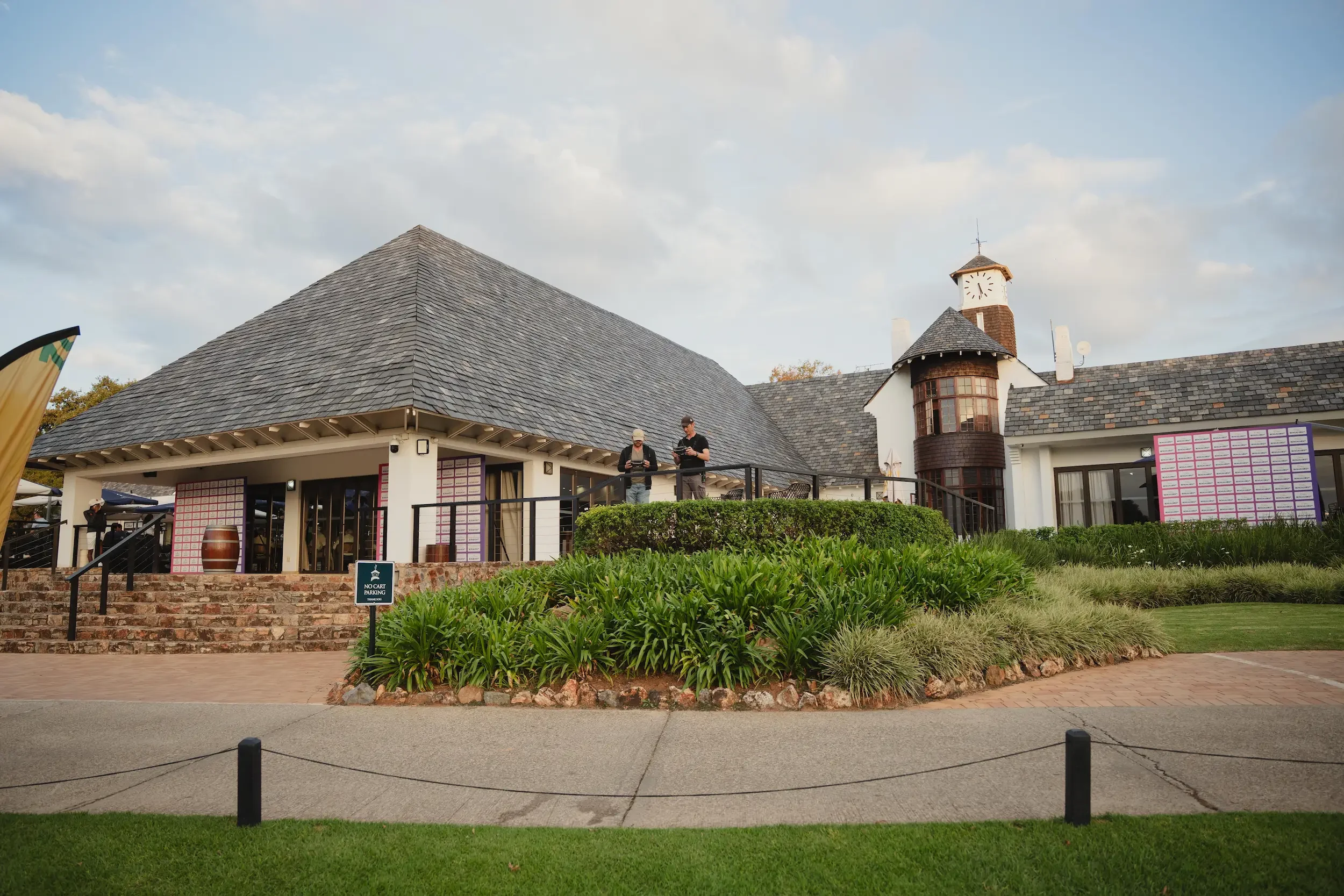 Drone operators at Royal Johannesburg Golf Club during IGPL event