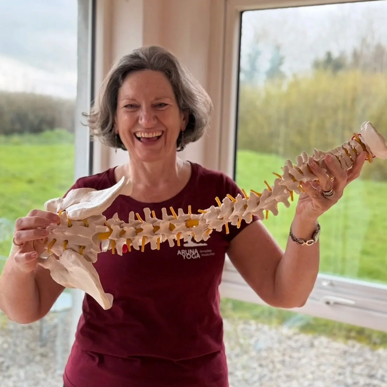 The spine - module on Somatics Yoga Teacher Training Ireland - Aruna Yoga Academy with Laura Wynne