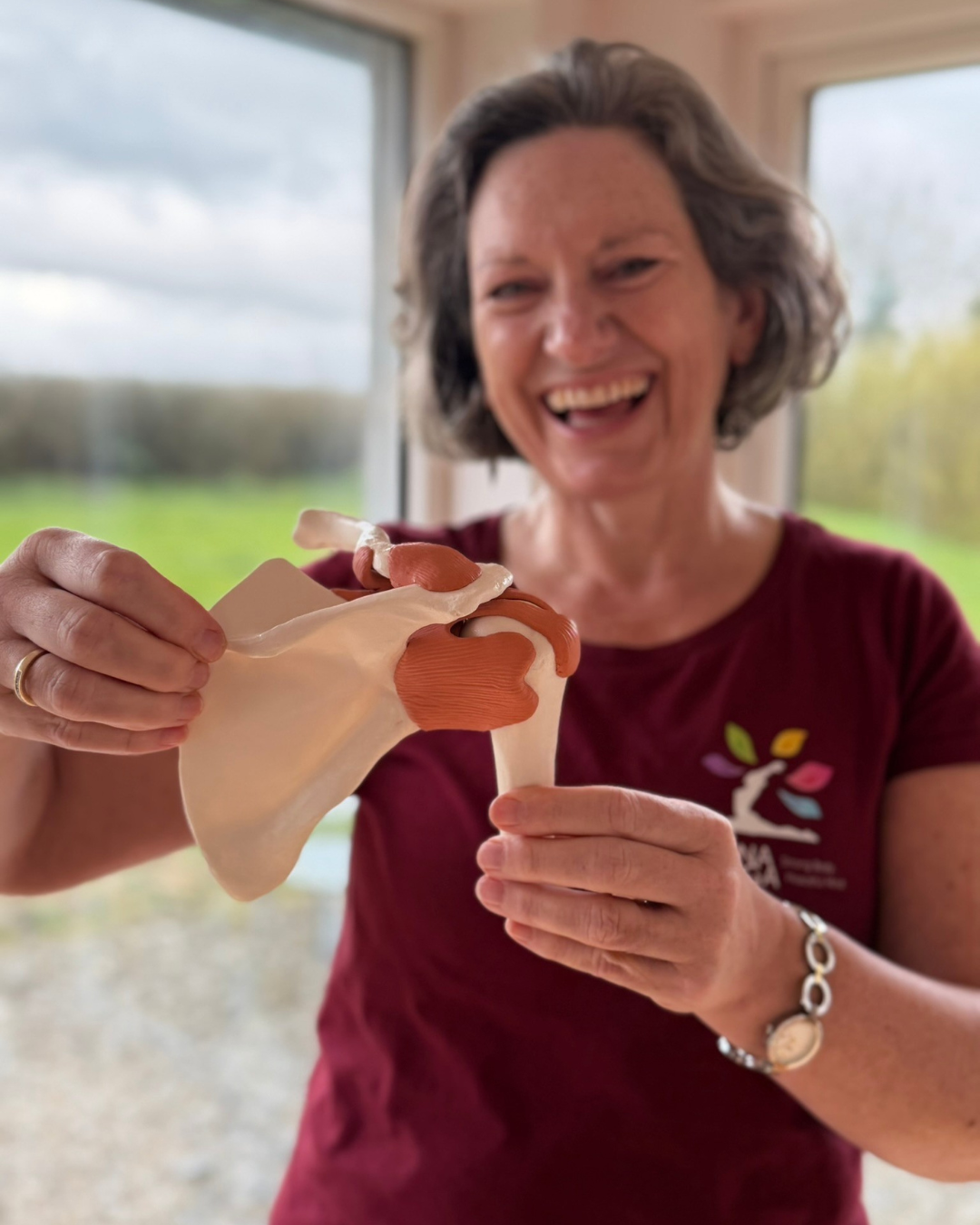 The shoulders - module on Somatics Yoga Teacher Training Ireland - Aruna Yoga Academy with Laura Wynne