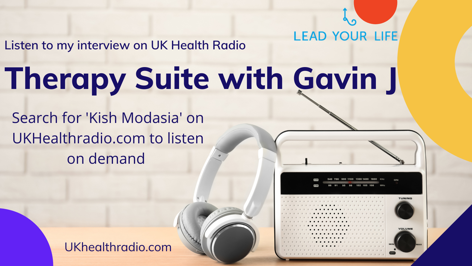 Interview with Gavin J on UK Health Radio (click to listen)