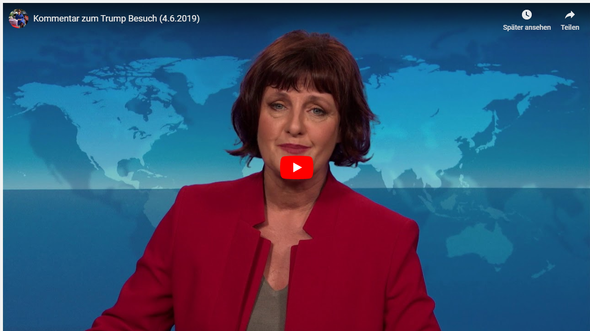 Kommentar zum Staatsbesuch Donald Trumps.