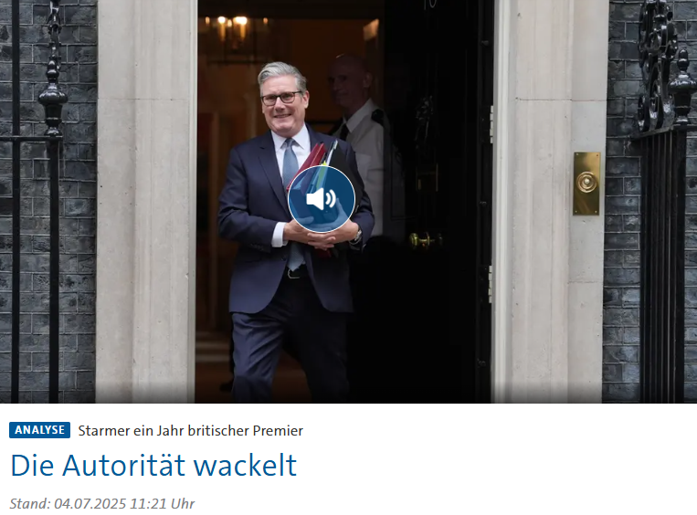Starmers Autorität im Niedergang