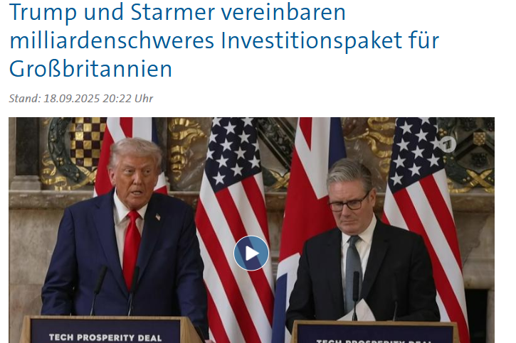 Neues US-Investitionspaket für Großbritannien