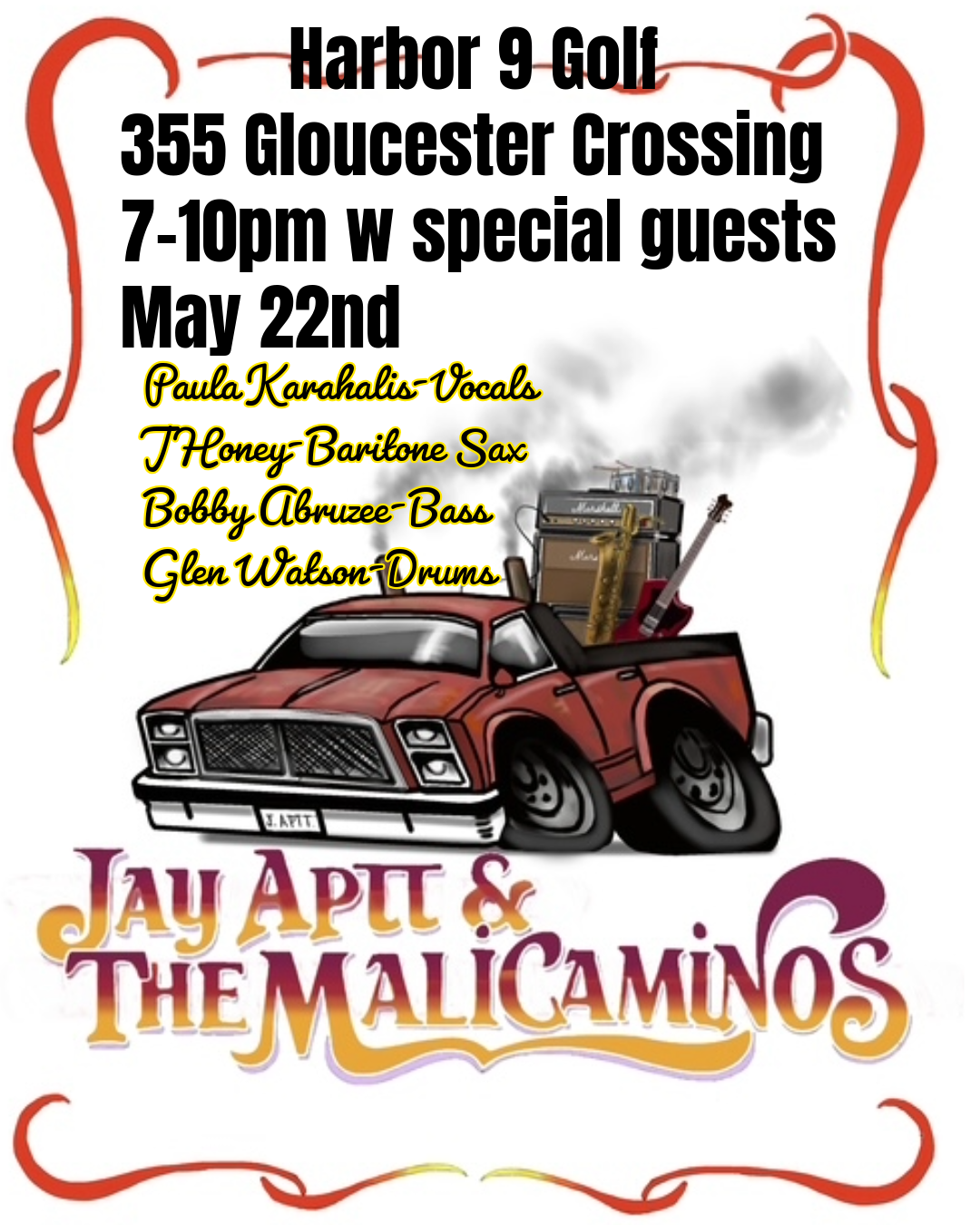 MaliCaminos 1st time at Harbor 9 Golf @ Gloucester Crossing Rd.We 