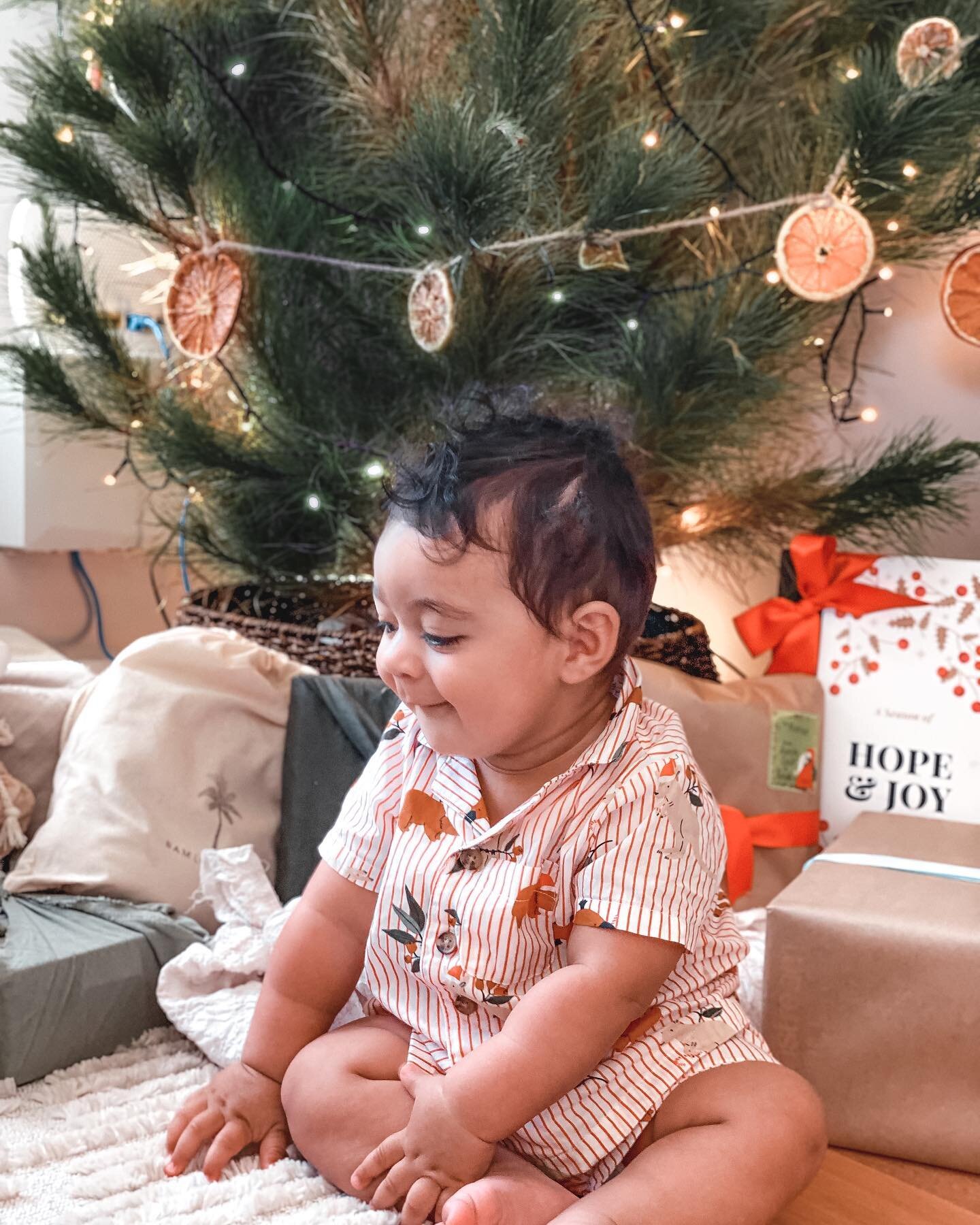 I&rsquo;d be stoked too if it were my first ever Christmas 🎄😆 Christmas in our house will be a little more magical from now on ✨🎅🏽 🦌

#christmas2021 #merrychristmas