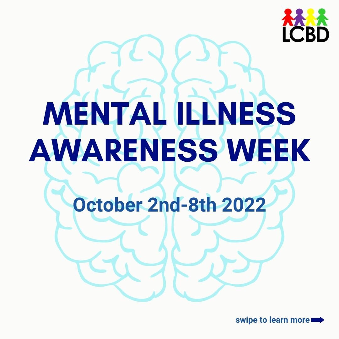 This week is Mental Illness Awareness Week. Swipe to learn more bout mental illness in the U.S. 🌎🧠💙