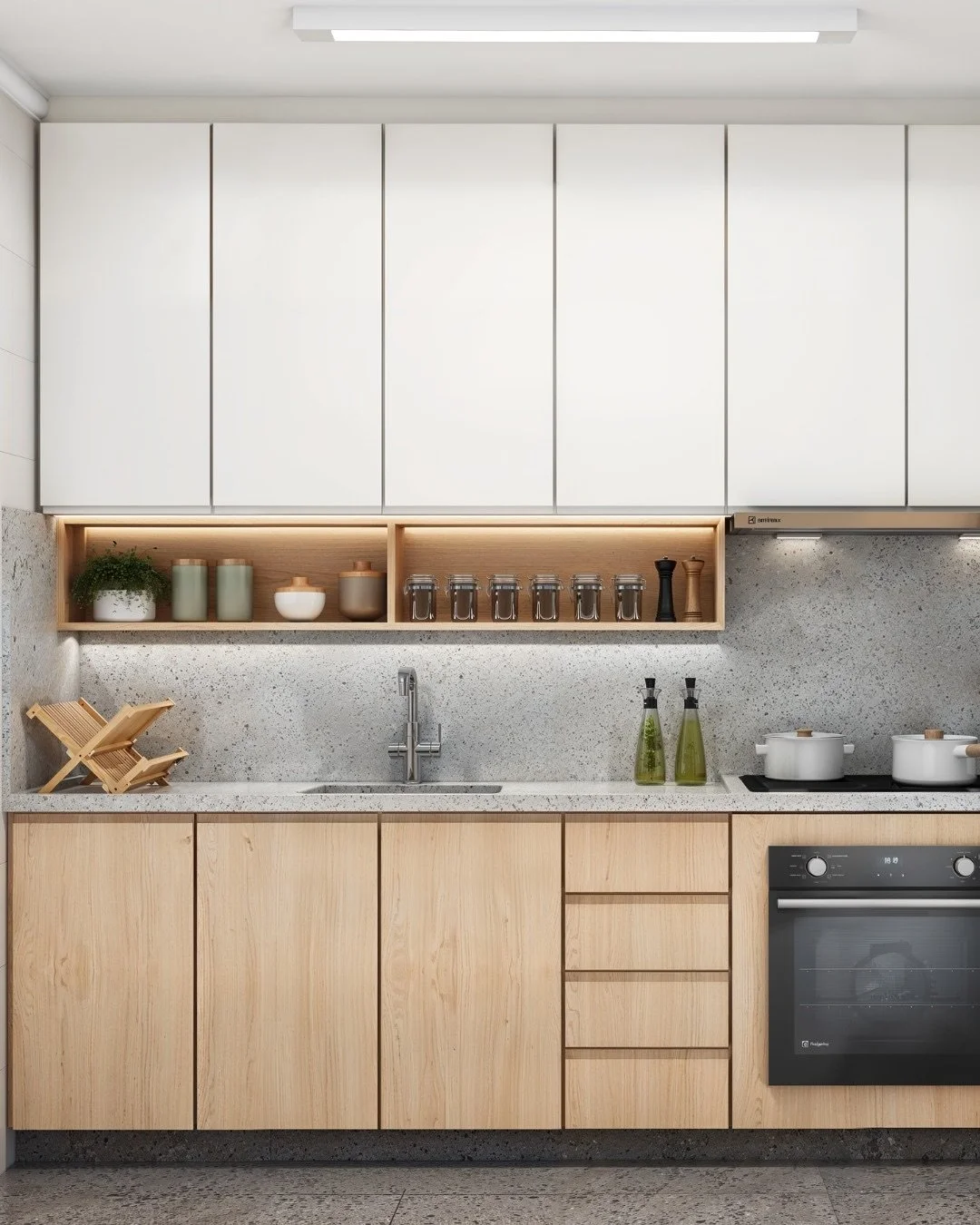 Cozinha de Corredor: Neutra, Aconchegante e Super Pr&aacute;tica!

Quem se identifica com o desafio de ter uma cozinha estreita, mas n&atilde;o abre m&atilde;o da beleza e funcionalidade? 🙋&zwj;♀️

No nosso projeto 3D na Vila Gumercindo, em S&atilde