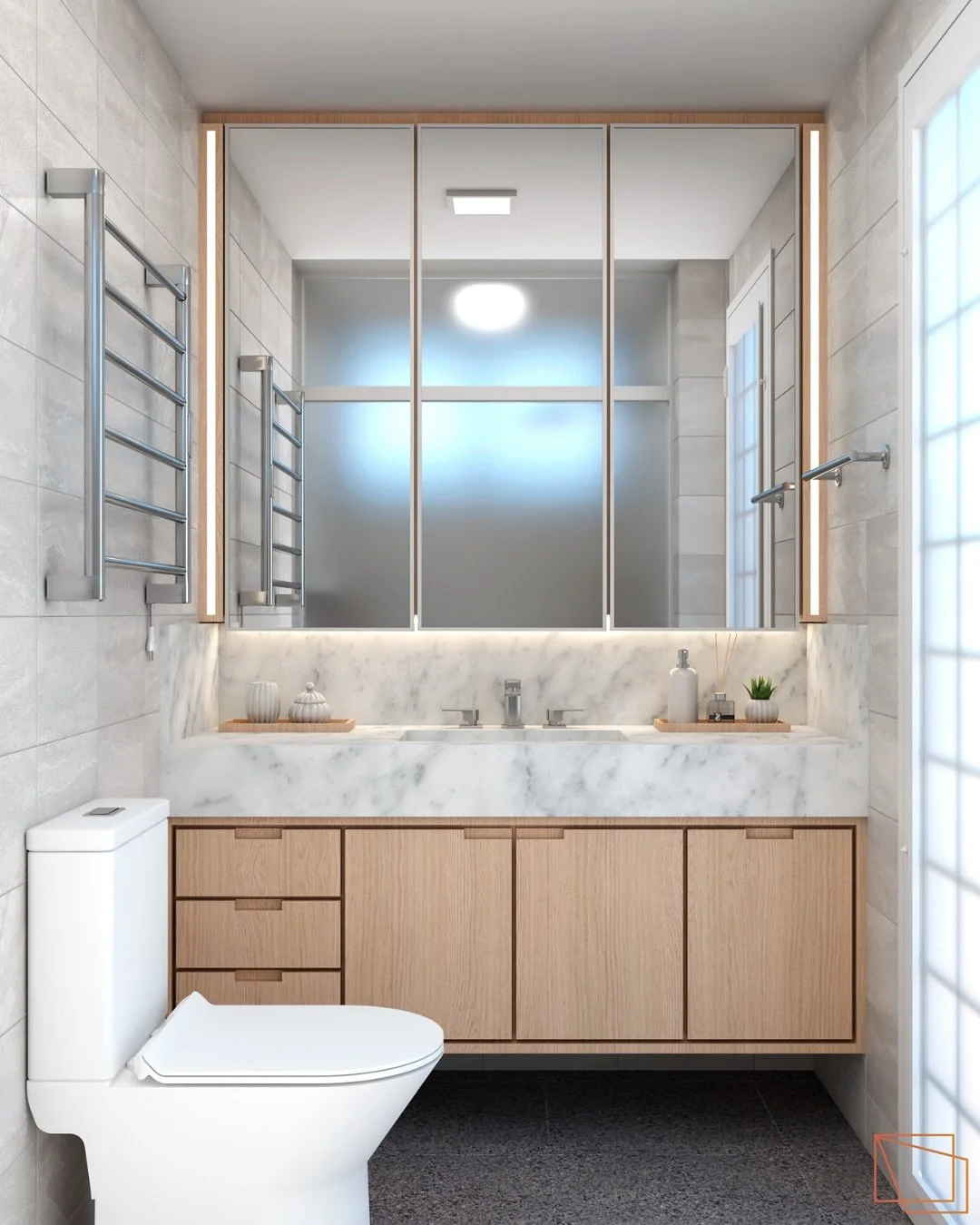 Banheiro de Su&iacute;te: Foco em Conforto, Privacidade e Design Inteligente! 🧖&zwj;♀️

O segredo para um bom projeto nem sempre est&aacute; em derrubar paredes, mas em solu&ccedil;&otilde;es cir&uacute;rgicas que elevam o conforto! Nesse projeto o 