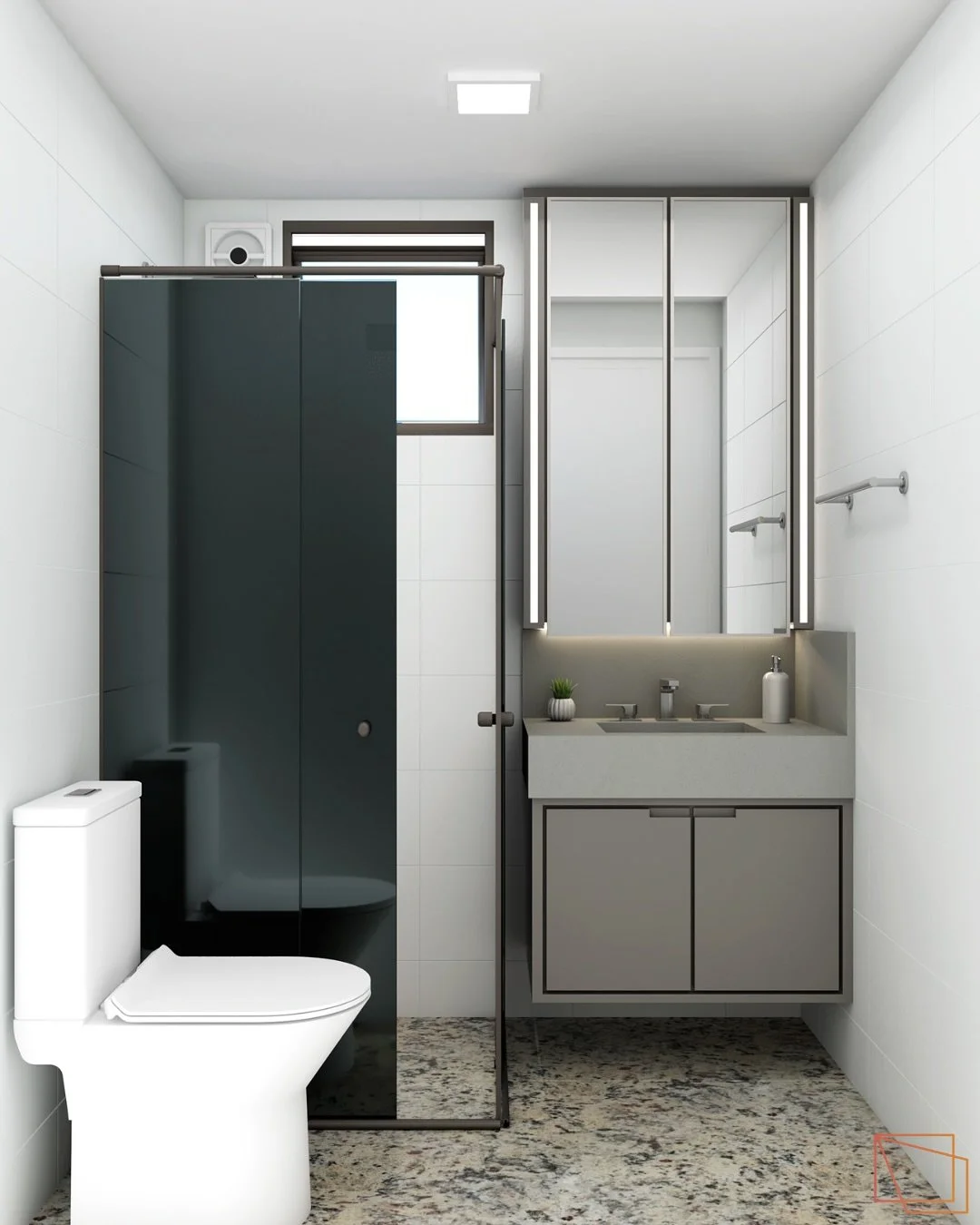 Banheiro Social: Renova&ccedil;&atilde;o Inteligente e Otimiza&ccedil;&atilde;o de Espa&ccedil;o! 💡

A moderniza&ccedil;&atilde;o de um banheiro social prova que n&atilde;o &eacute; preciso quebrar tudo para ter um ambiente novo e sofisticado. Neste