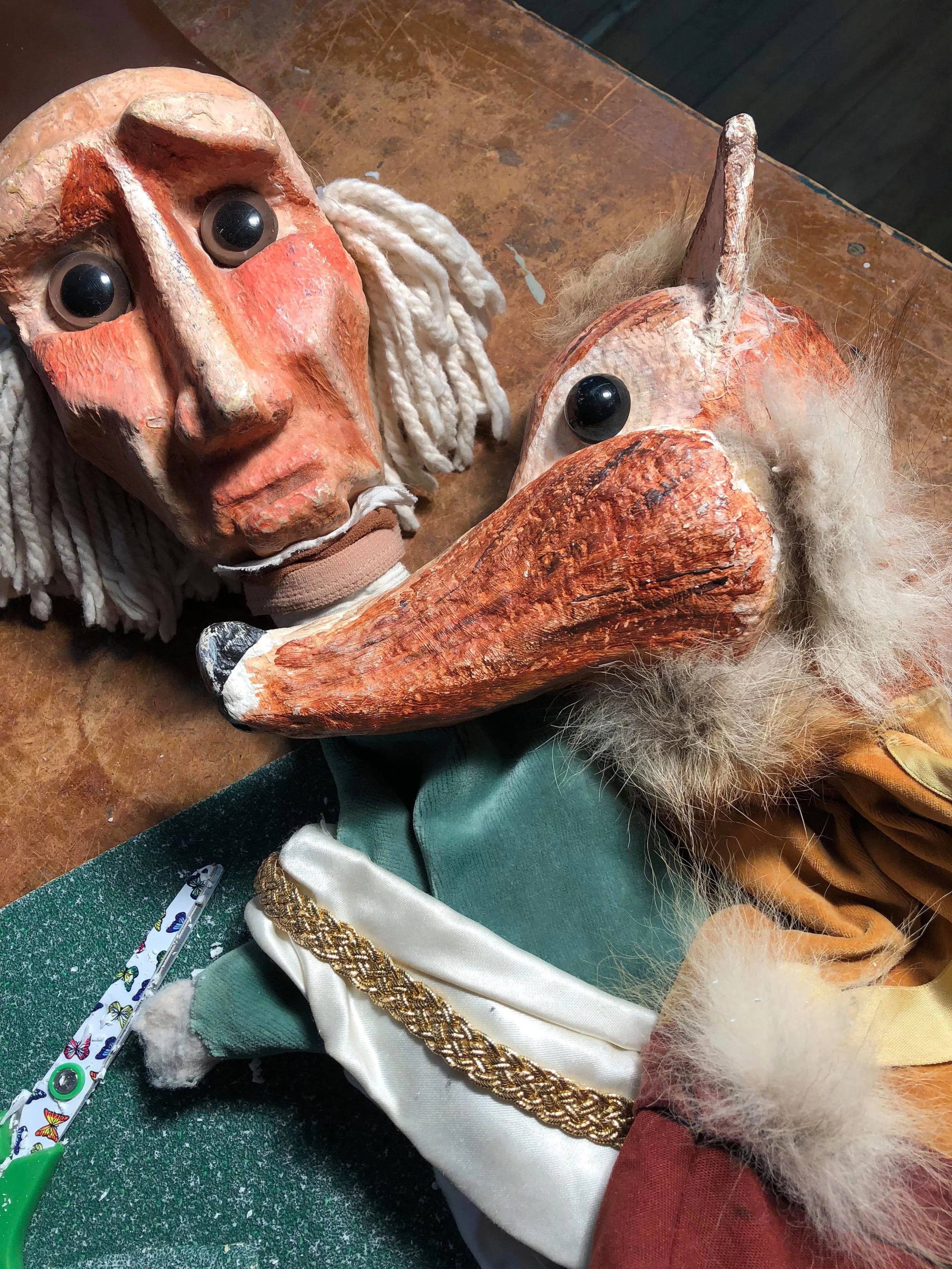 Mermaid Theatre Puppets. Jim Morrow. Styrofoam