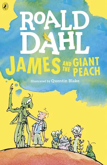 James and The Giant Peach. Roald Dahl. Cover Art