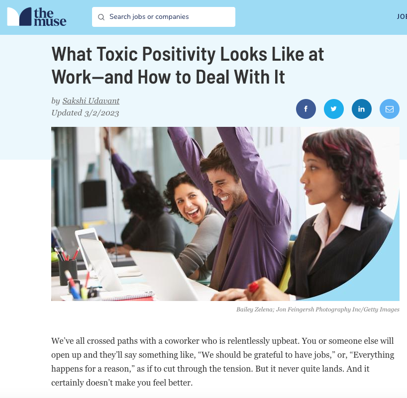 The Muse - How to Deal with Toxic Positivity 