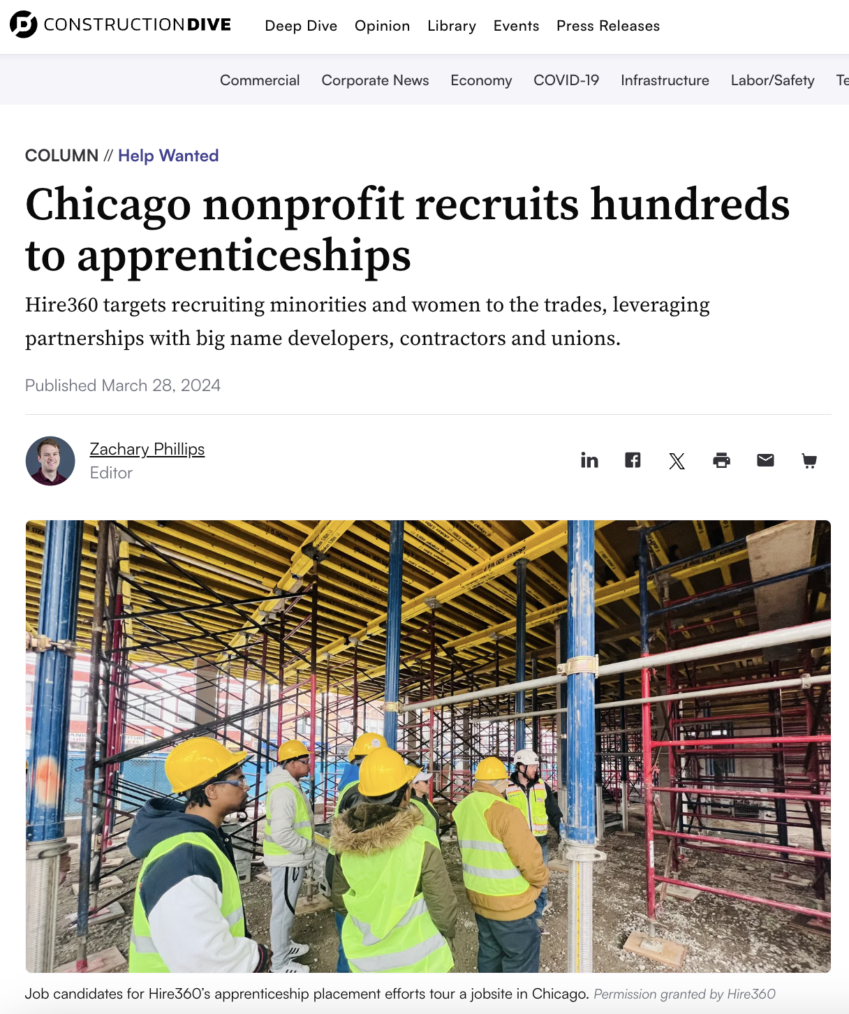 Chicago nonprofit recruits hundreds to apprenticeships_Construction Dive