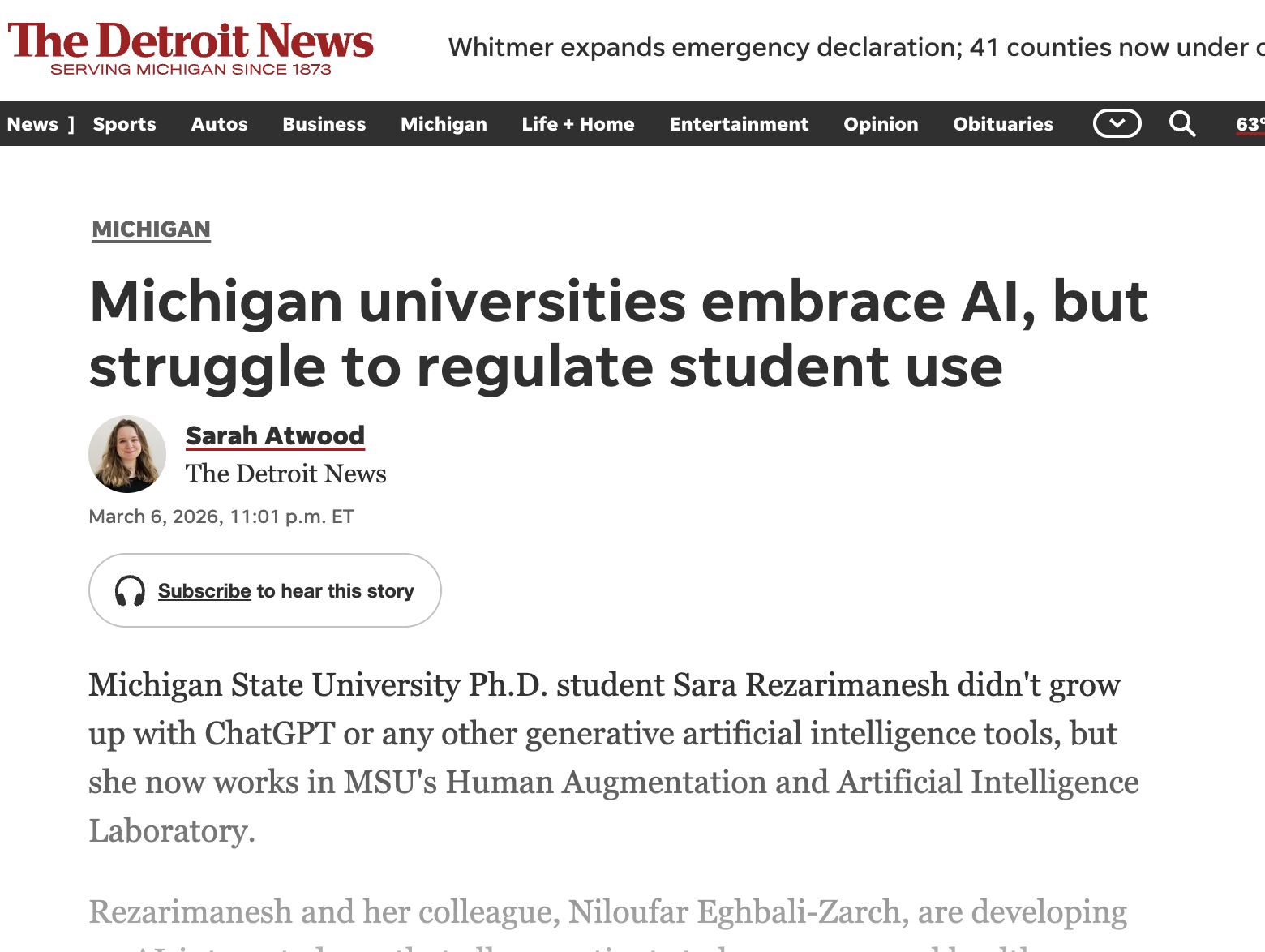 The Detroit News: Michigan universities embrace AI, but struggle to regulate student use