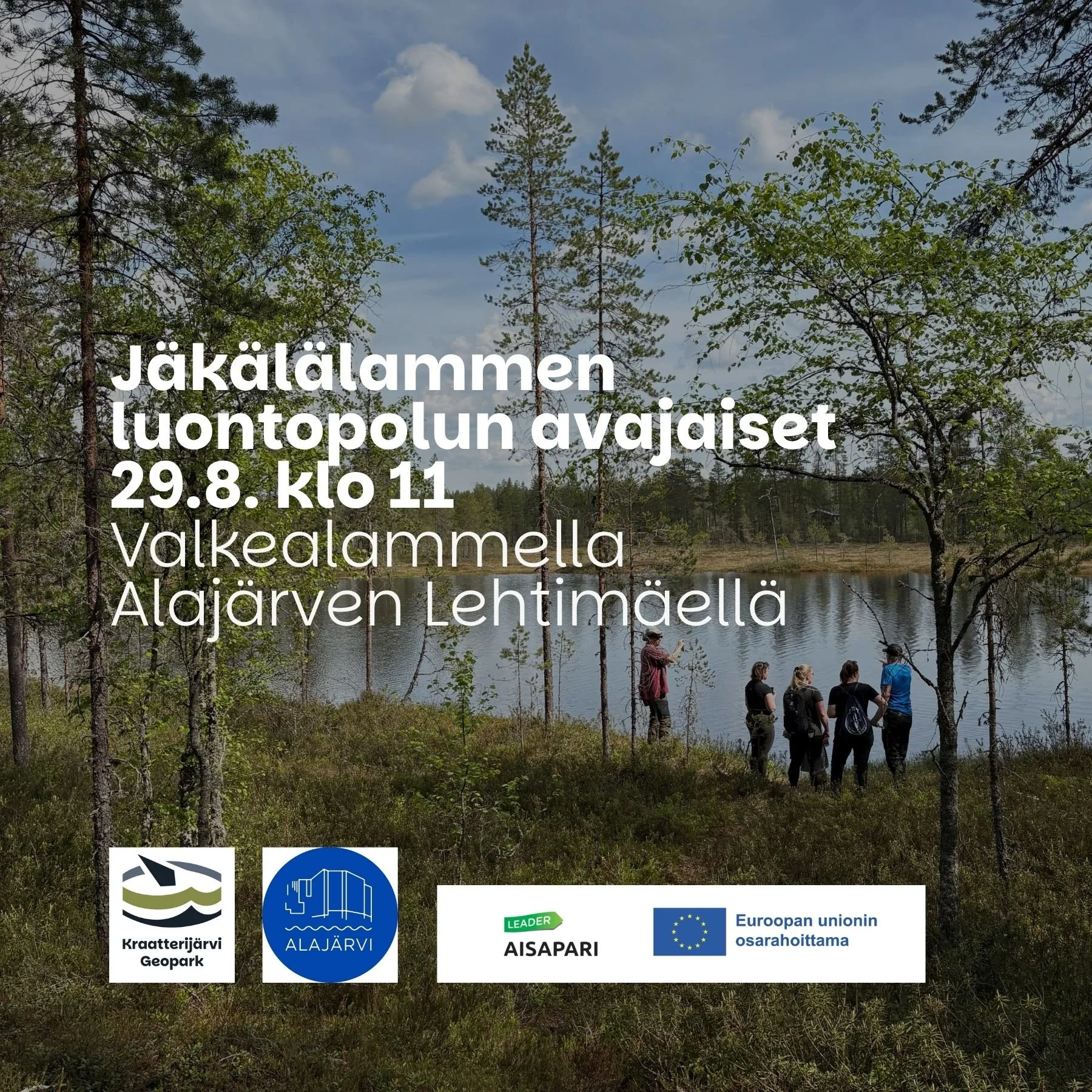 Jäkälälammen luontopolun avajaiset Suomen luonnon päivänä 29.8.2026