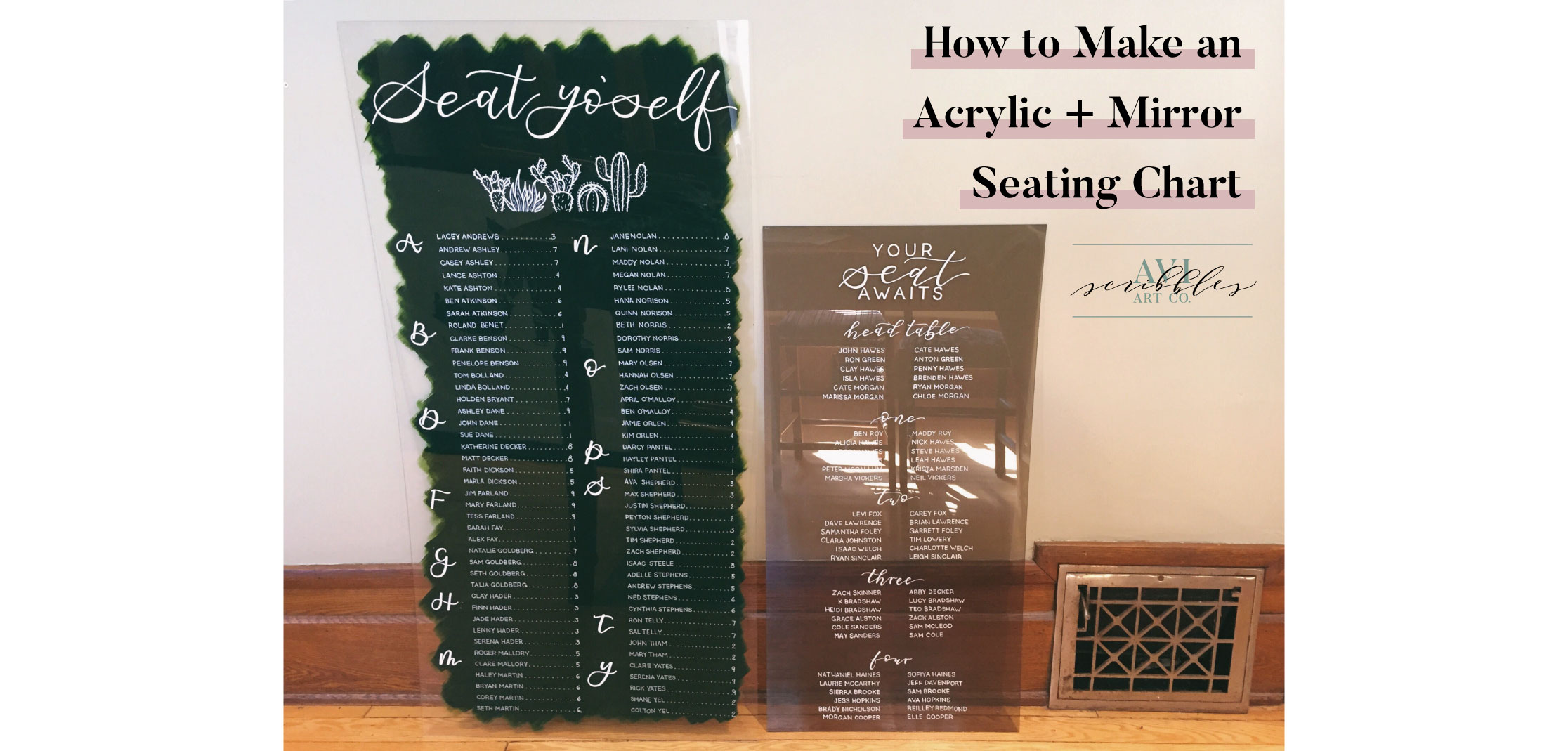 How To Make A Mirror Seating Chart