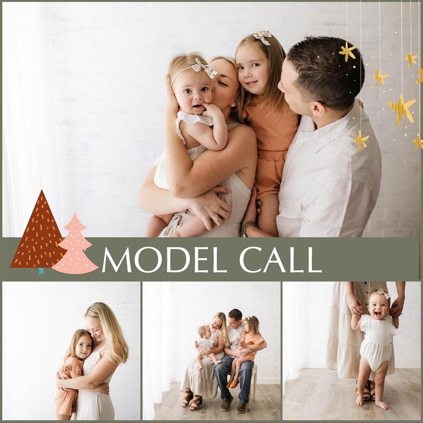 I&rsquo;m looking for a fun-loving family to model my Christmas Studio set for me! 

✨ 2 adults + 1-2 kids aged 5 &amp; under
✨ Willing to collaborate on styling/outfits
✨ Available next weekend 😊

You&rsquo;ll get a free Christmas-themed photoshoot