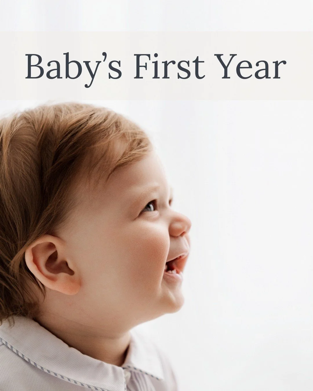 BABY'S FIRST YEAR:⁣
⁣
The first year with a baby: Exhausting and joyful and it goes by so fast it almost doesn't feel real. And then suddenly they're one.⁣
⁣
These are the moments worth documenting.⁣
⁣
The First Year Collection is a 3-session package