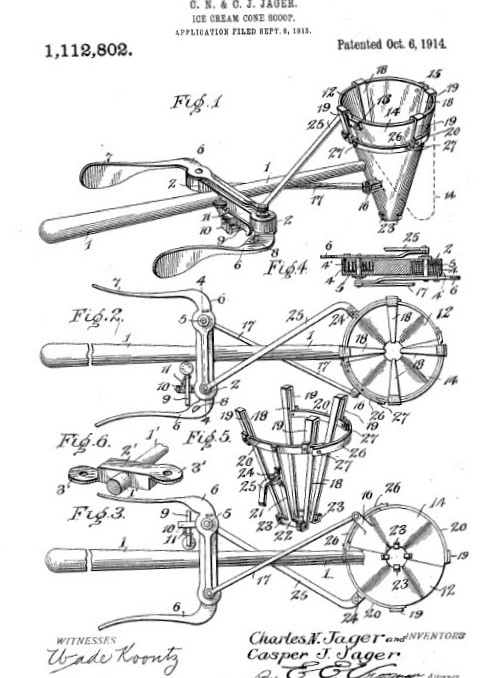 Automatically Heated Ice-Cream Scoop with Stand Vintage Patent Drawing  Greeting Card for Sale by TheYoungDesigns