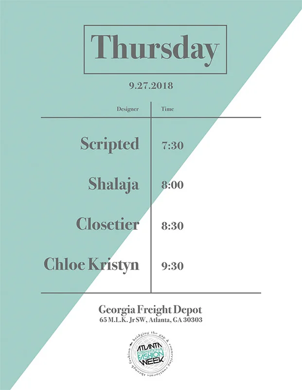  Daily Schedules for AIFW.  