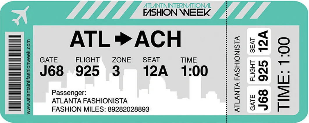  Tickets to be used by guests to gain access to AIFW events.  