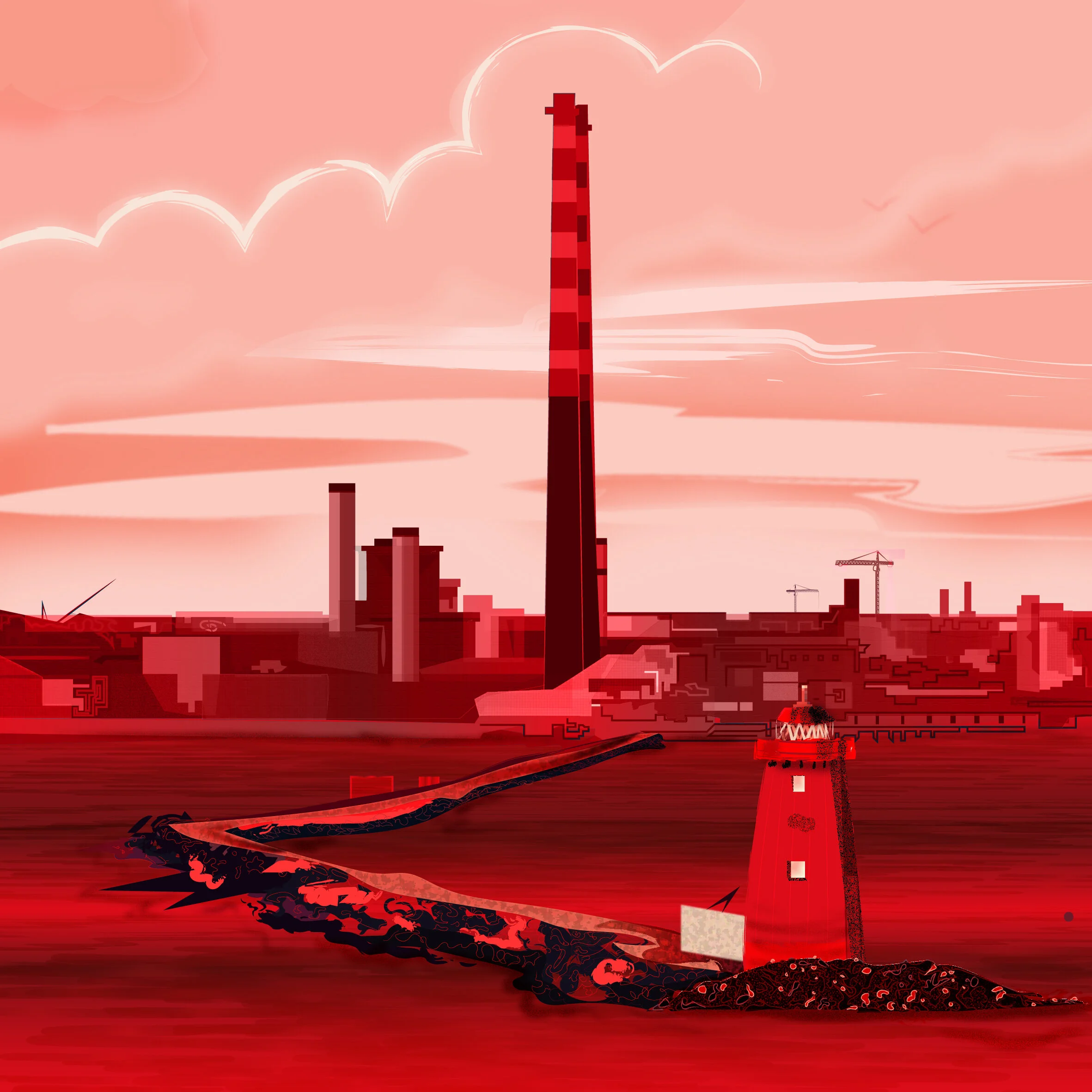 Poolbeg Lighthouse - Dublin Series