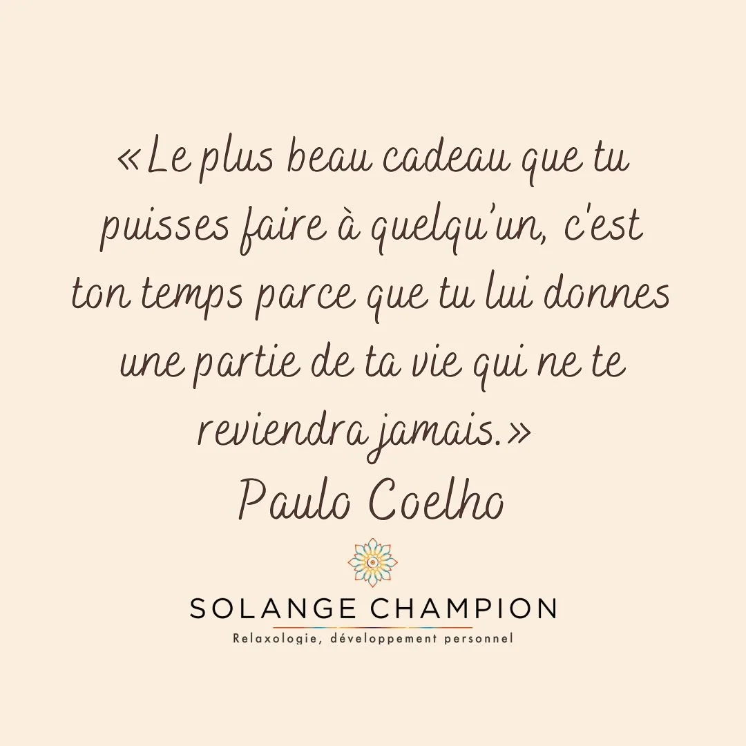 Donner de son temps, offrir sa pr&eacute;sence et juste aimer &ecirc;tre avec celles et ceux qui nous sont chers. Gratitude pour ces instants pr&eacute;cieux.

#gratitude #temps #coelho