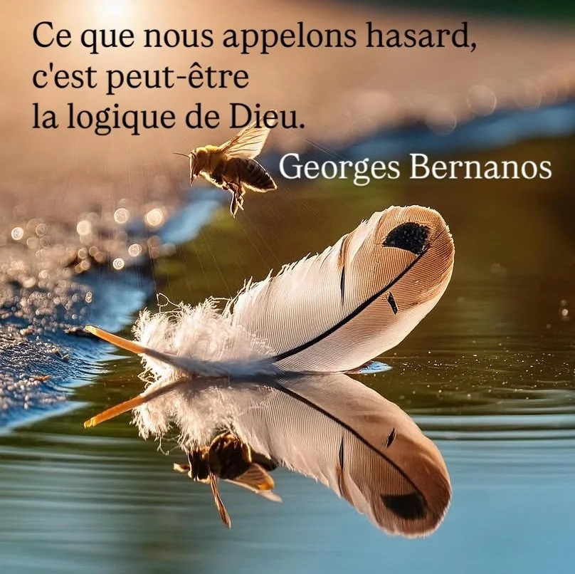 Le hasard n&rsquo;est-il pas ce que cr&eacute;ons pour que notre r&eacute;alit&eacute; soit l&rsquo;exact reflet du d&eacute;sir profond de notre &acirc;me ?

#hasard #bernanos #desir #ame #champquantique