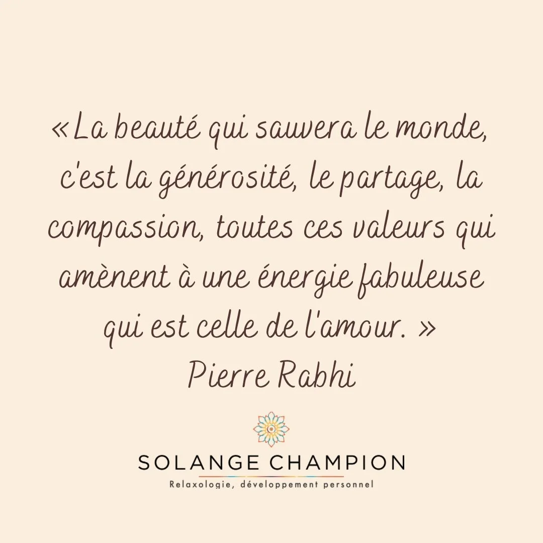 ✨ La beaut&eacute; qui transforme le monde commence par nos gestes quotidiens. ✨

La g&eacute;n&eacute;rosit&eacute; qui ouvre les c&oelig;urs,
le partage qui cr&eacute;e des liens,
la compassion qui &eacute;l&egrave;ve les &acirc;mes&hellip;
C&rsquo