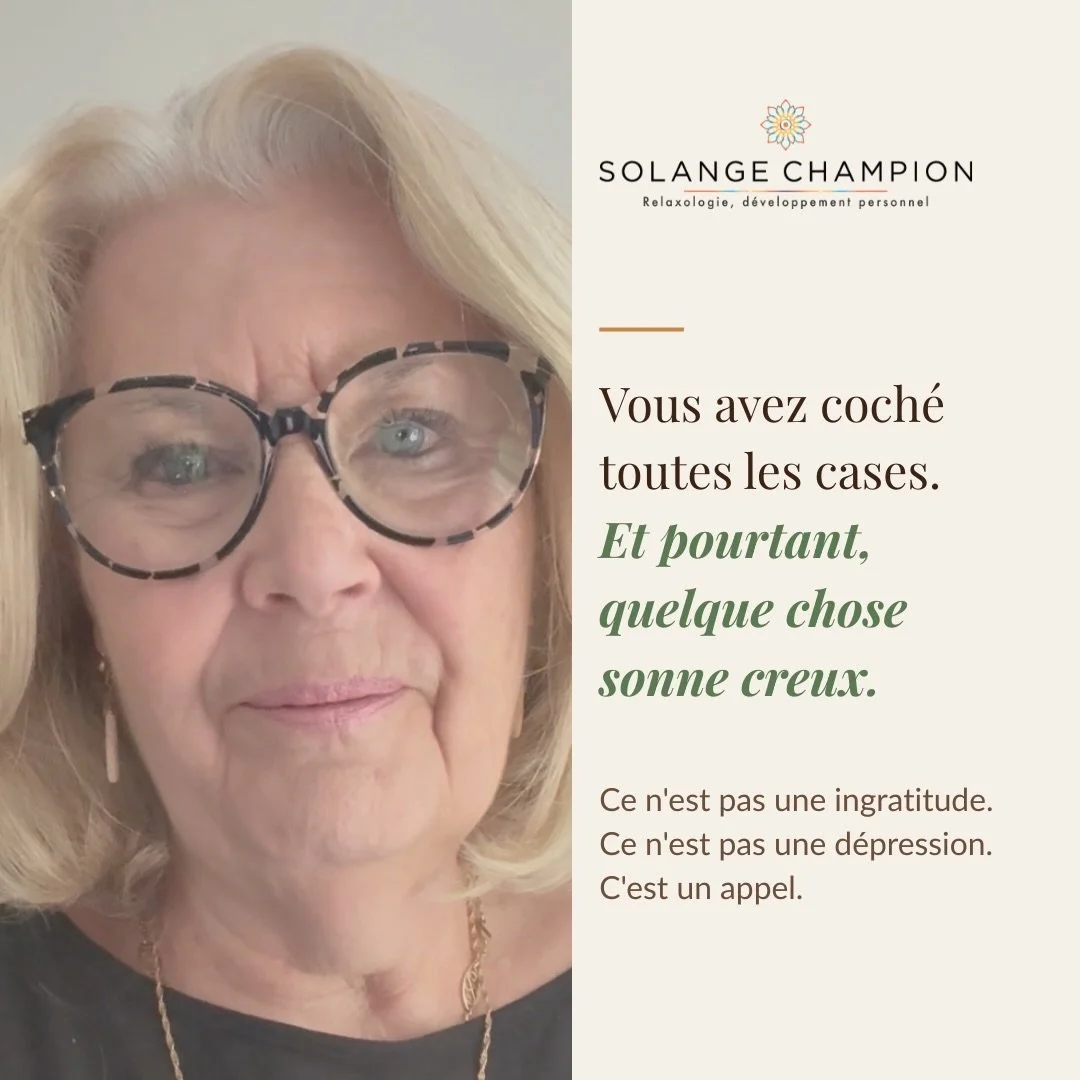 Vous avez coch&eacute; toutes les cases.

Le travail. 
La famille. 
Les projets accomplis.

Et pourtant, quelque chose sonne creux.

Ce n&rsquo;est pas une ingratitude.
Ce n&rsquo;est pas une d&eacute;pression.
C&rsquo;est un appel.

Celui de devenir