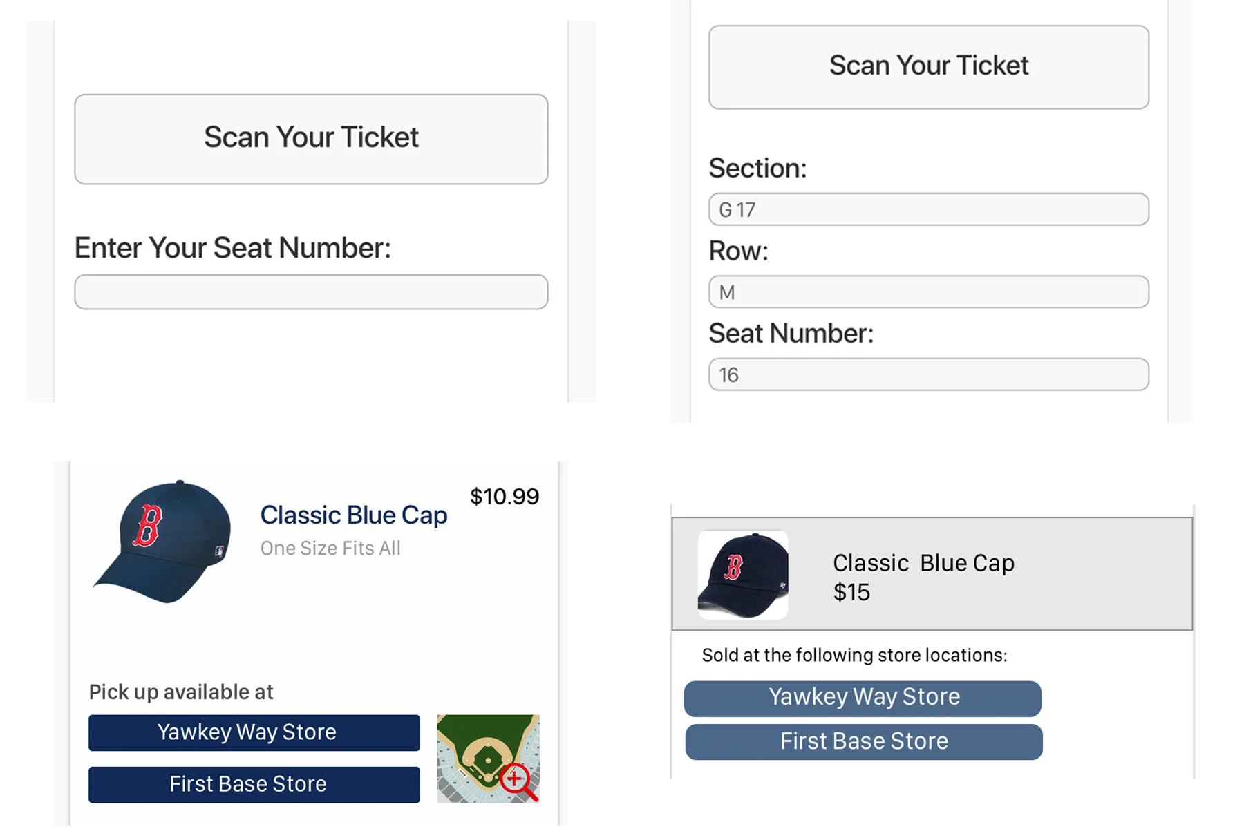 Before &amp; AfterAdded more ticket sections to make it less confusingRedesigned product page