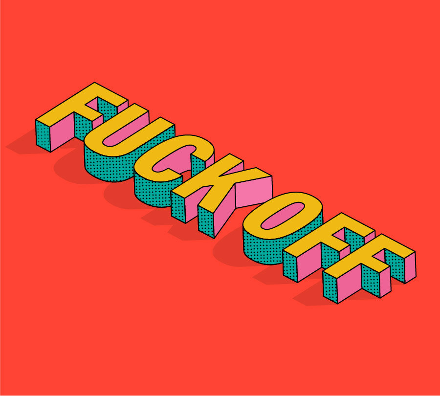 Type 3D text effect