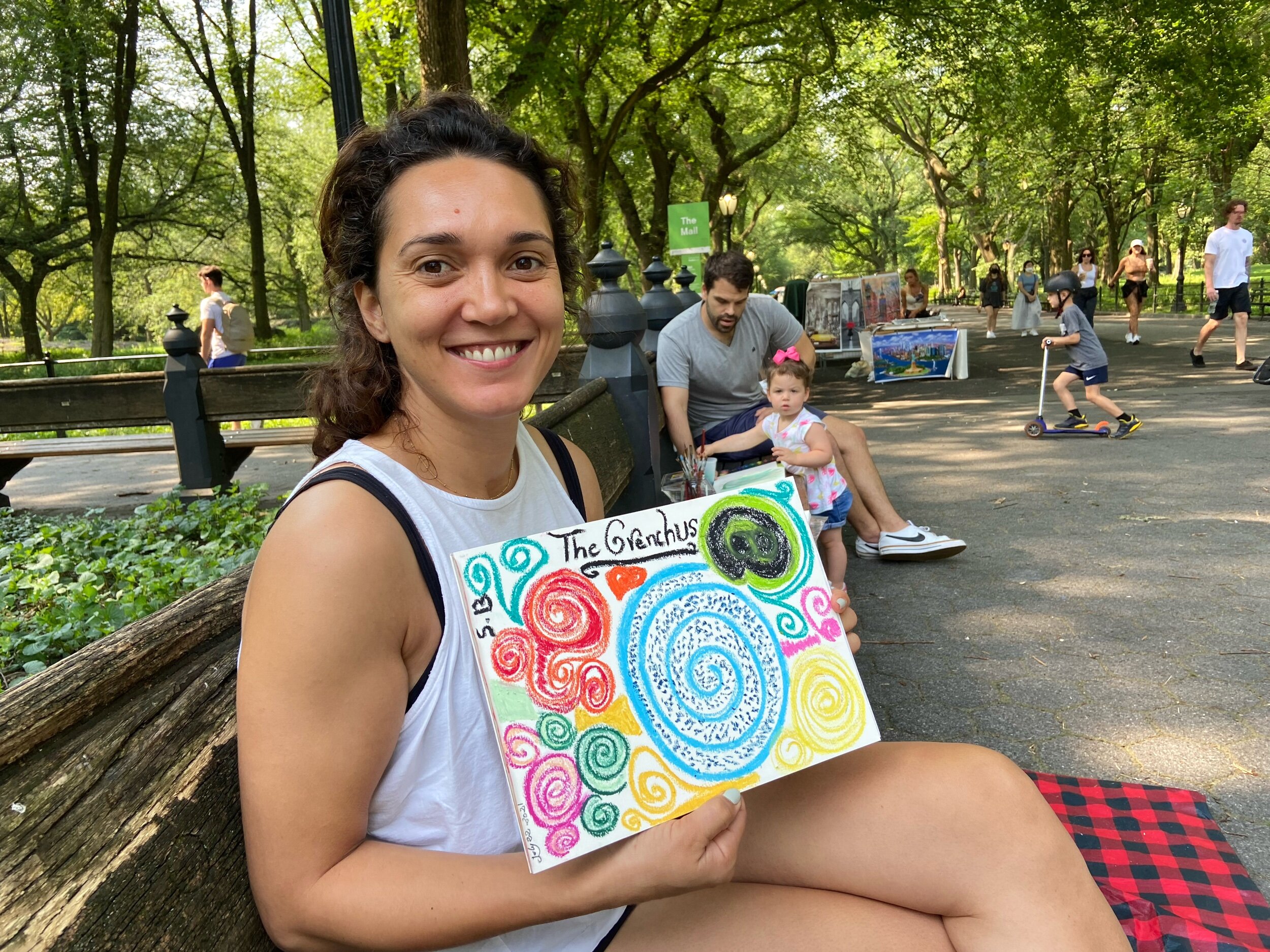 Just moved here to NYC... loves "Art in the Park"... thinks it should be everywhere... like many others believe and think!! 