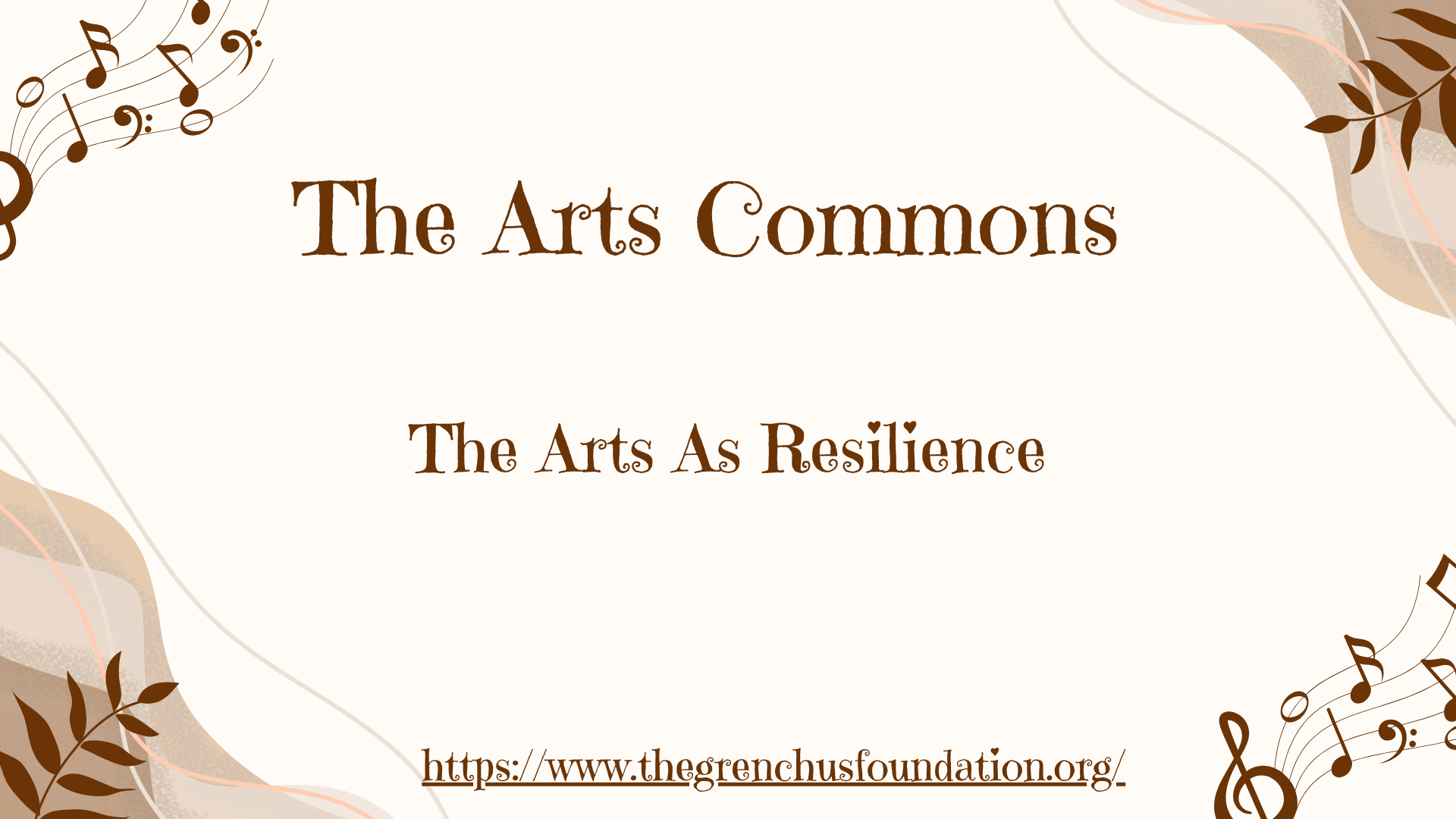 The Arts As Resilience