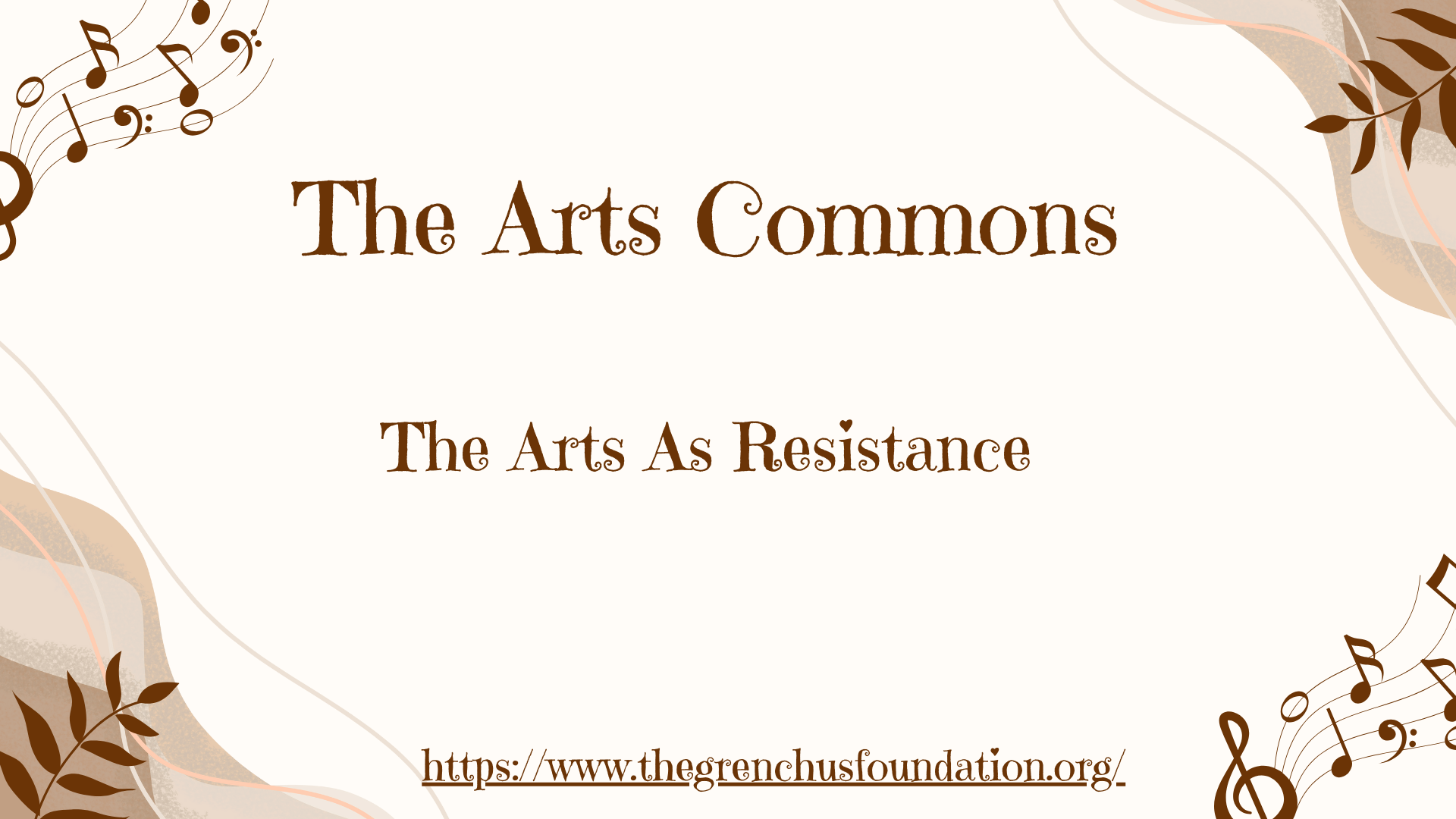 The Arts as Resistance