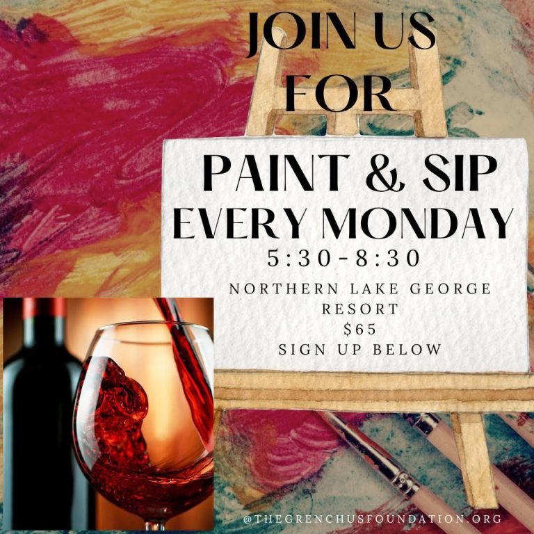 Paint &amp; Sip Nights at Northern Lake George Resort