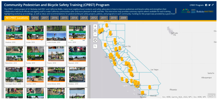 You can also view a web accessible, text version of the CPBST Interactive Map .