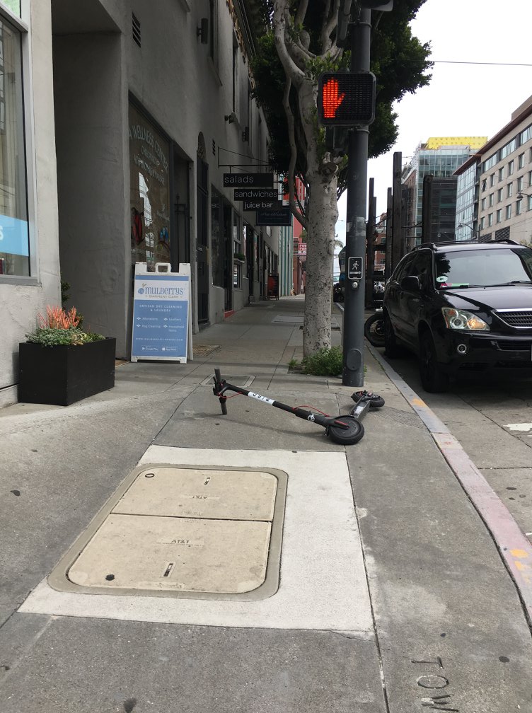 Photo from Walk San Francisco “Scooters Behaving Badly” collection