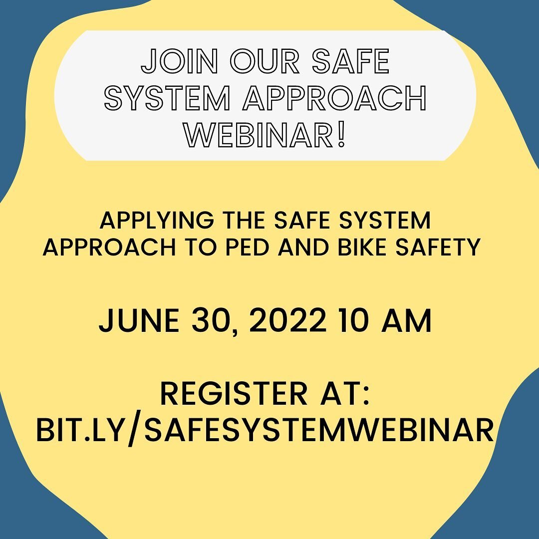 Join California Walks &amp; UC Berkeley SafeTREC on July 30th at 10 A.M for a discussion about the Safe System Approach to road safety and how we are using it in our community programs to consider pedestrian and bicycle safety in a more holistic way.