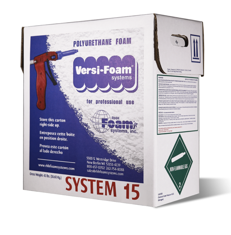 versifoam system 15 spray foam kit- Spray Foam-Flexible Insulation- component foam-Class A spray foam-commercial foam- RHH foam systems