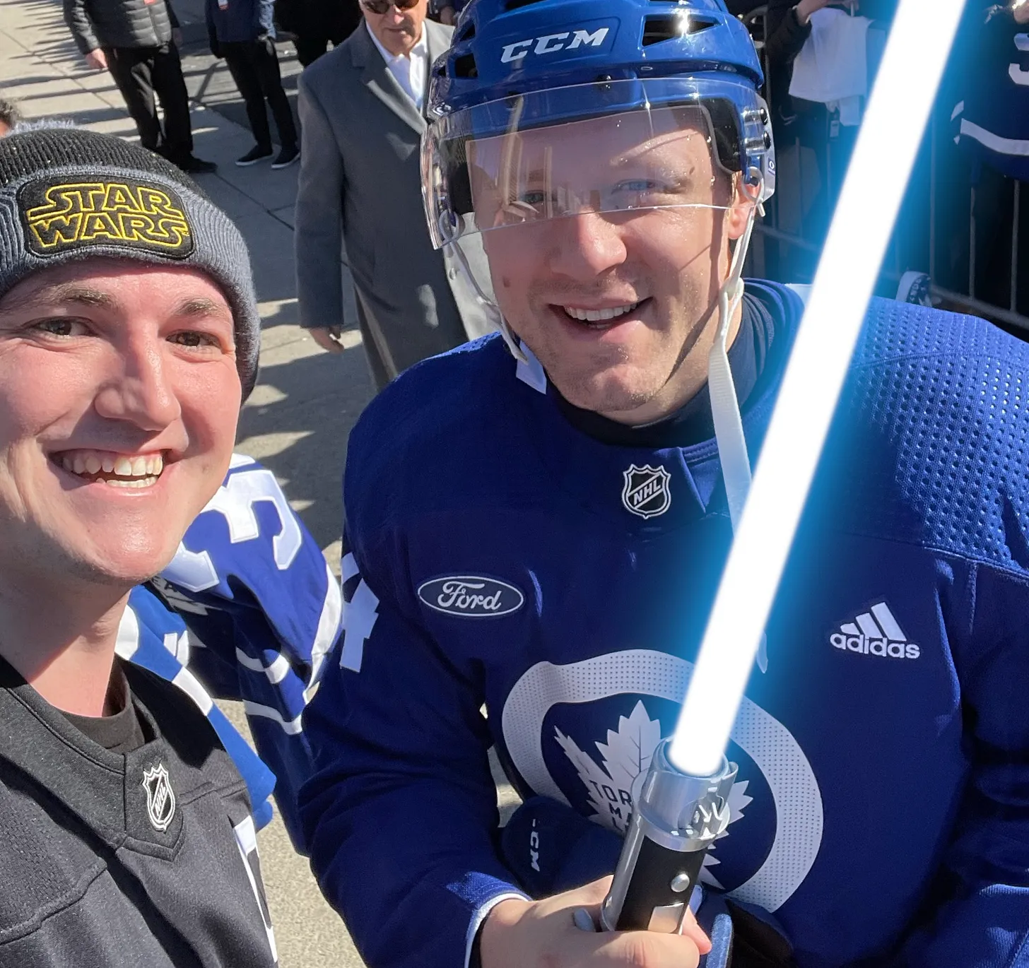 Hoth Off The Press: Morgan Rielly &amp; John Tavares Signed My Lightsaber