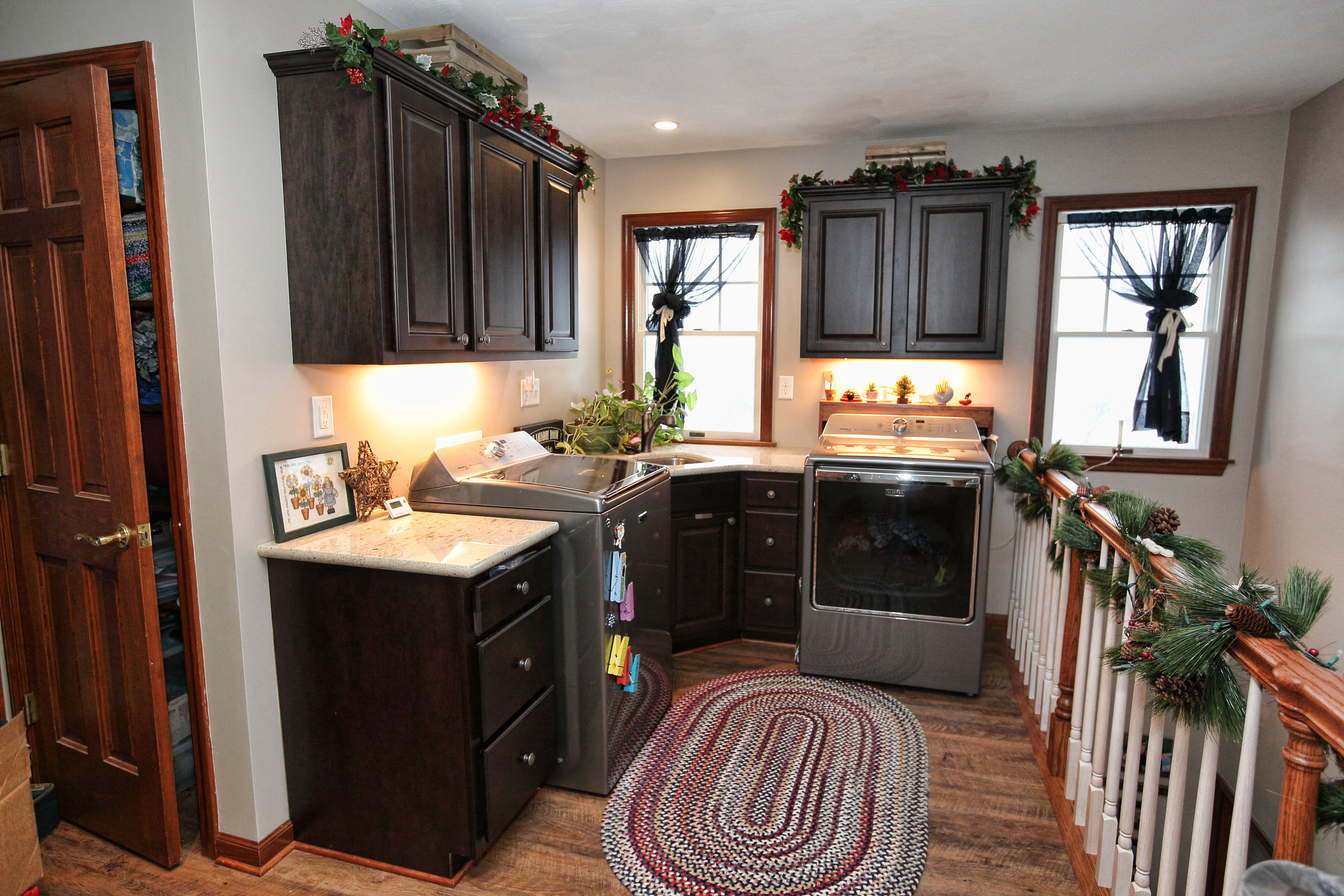 New laundry room from previously unused space